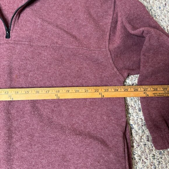 SRT Burgundy 1/4 Zip Pullover Sweater Men's L - Picture 6 of 10